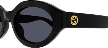 53mm Small Oval Sunglasses