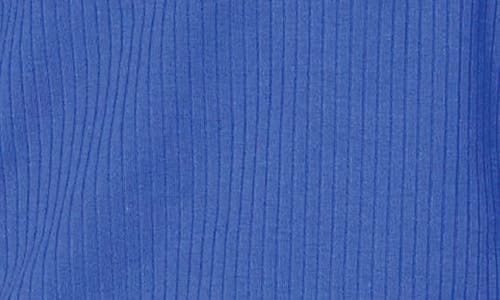 Gibsonlook Ruffles For Days Mixed Media Top In Royal Blue