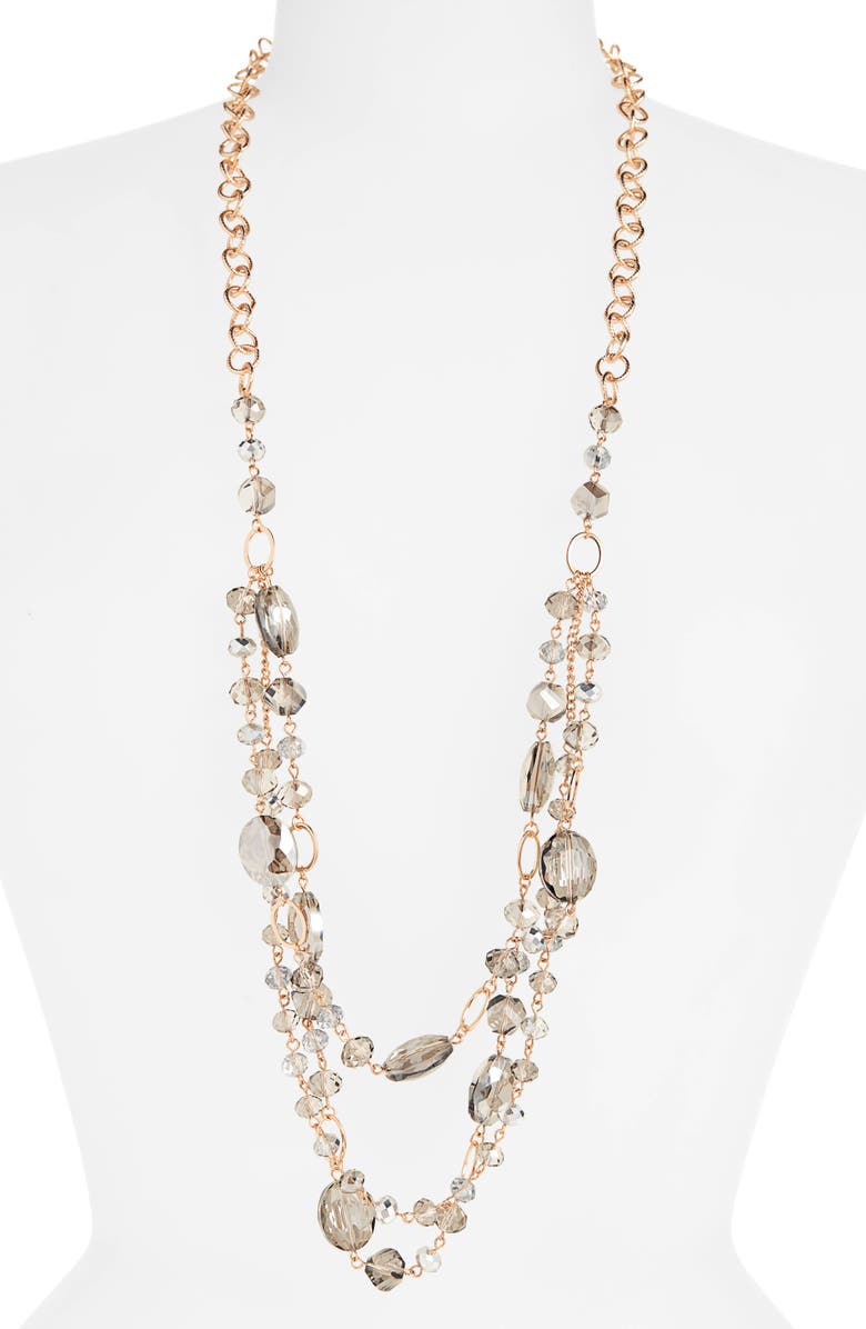 Stella + Ruby Jolene Long Beaded Necklace | Nordstrom