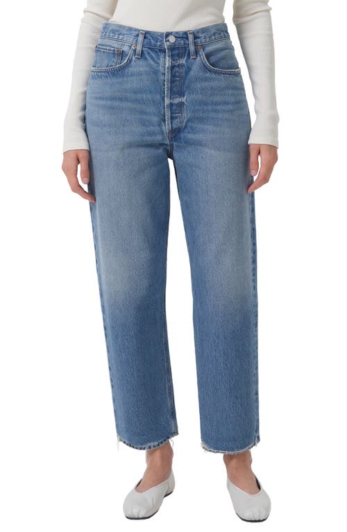AGOLDE '90s Crop Loose Straight Leg Organic Cotton Jeans in Bound