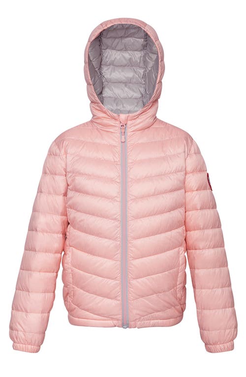 Shop Rokka&rolla Kids' Ultra Light Quilt Packable Down Jacket In Sweet Pink