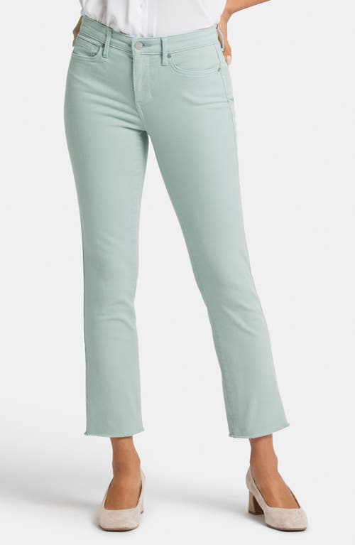 Nydj Sheri Ankle Fray Hem Slim Jeans In Snowpass Mint