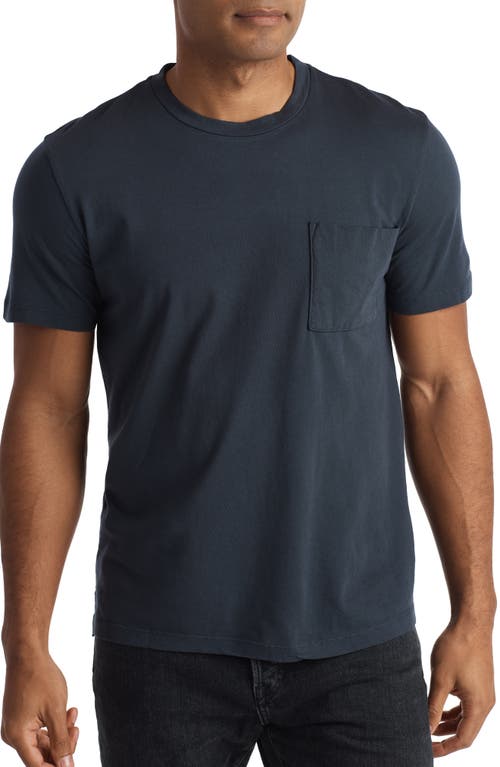 Asher Cotton Pocket T-Shirt in Midnight