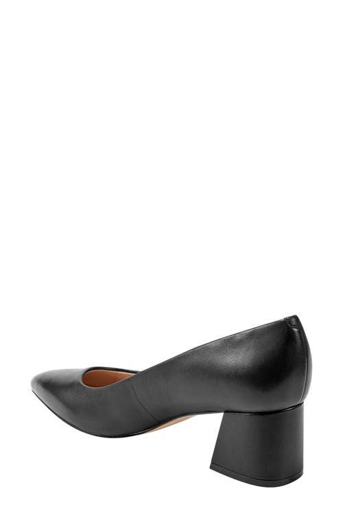 Marc Fisher Ltd Lewisa Pointed Toe Pump In Black Leather