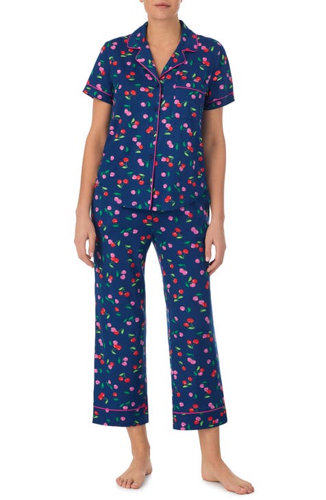 print crop pajamas