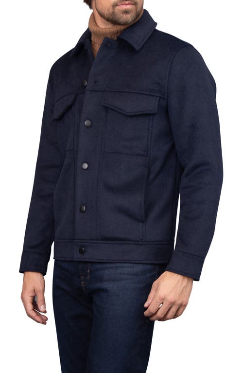 Shop Bagatelle Double Face Jacket In Navy