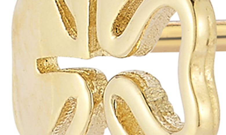 Ember Fine Jewelry 14k Gold Clover Stud Earrings In 14k Gold