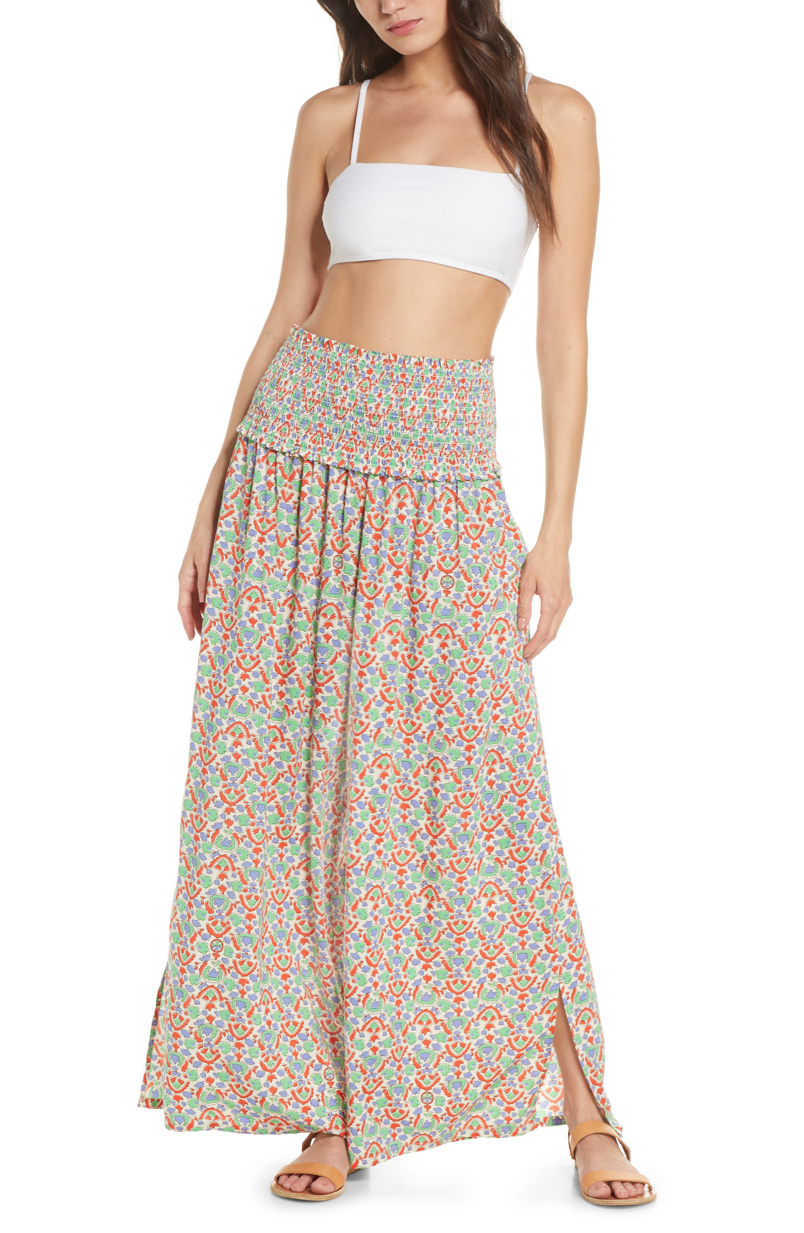 Tory Burch Smocked Beach Pants In 