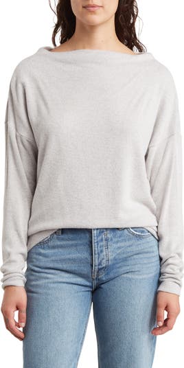 Renee C Brushed Knit Boat Neck Top | Nordstromrack