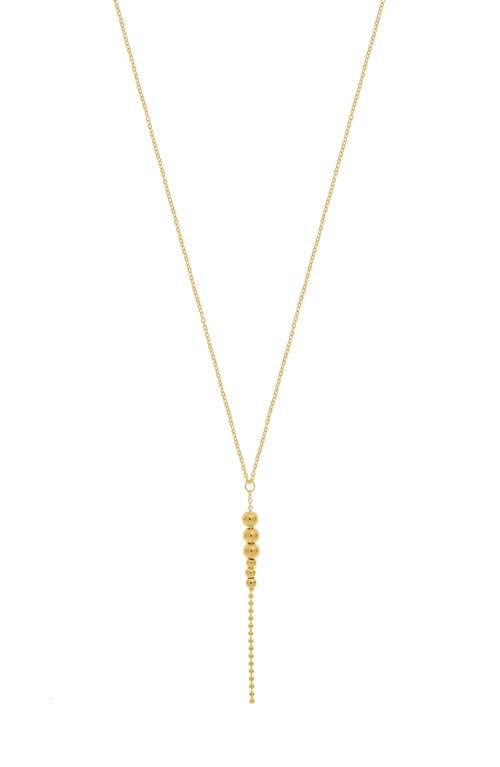 Bony Levy 14K Gold Graduated Bead Pendant Necklace in 14K Yellow Gold at Nordstrom, Size 18