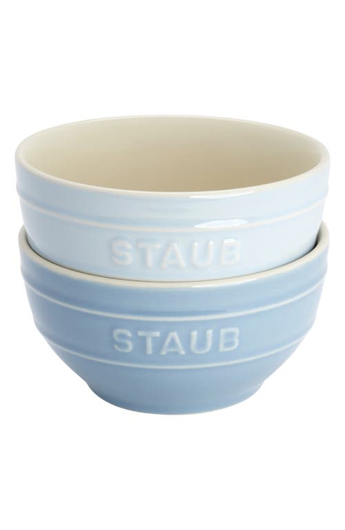 Shop Staub 6-piece Ceramic Bowls In Green/blue/pink