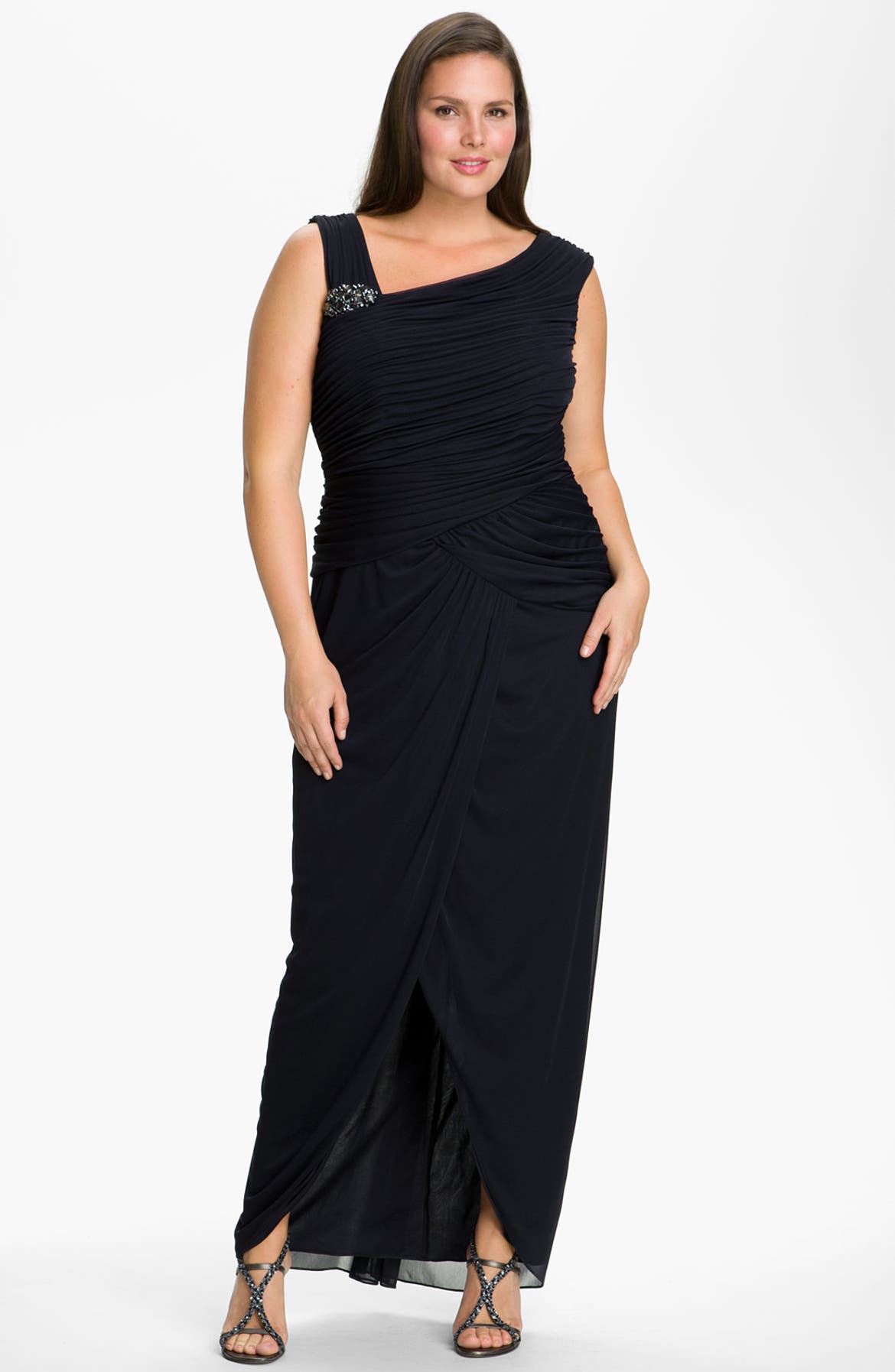 Adrianna Papell 'Bouach' Ruched Gown (Plus) | Nordstrom