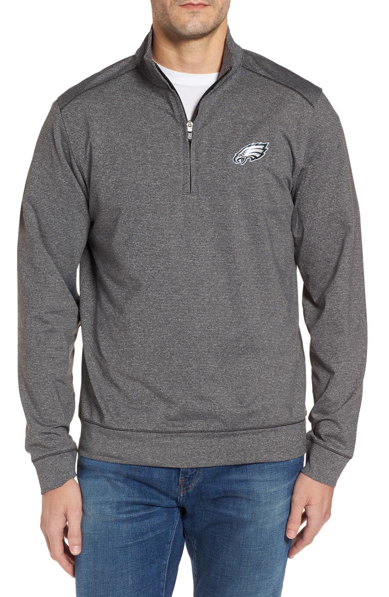 Cutter & Buck Shoreline - Philadelphia Eagles Half Zip Sweatshirt ...
