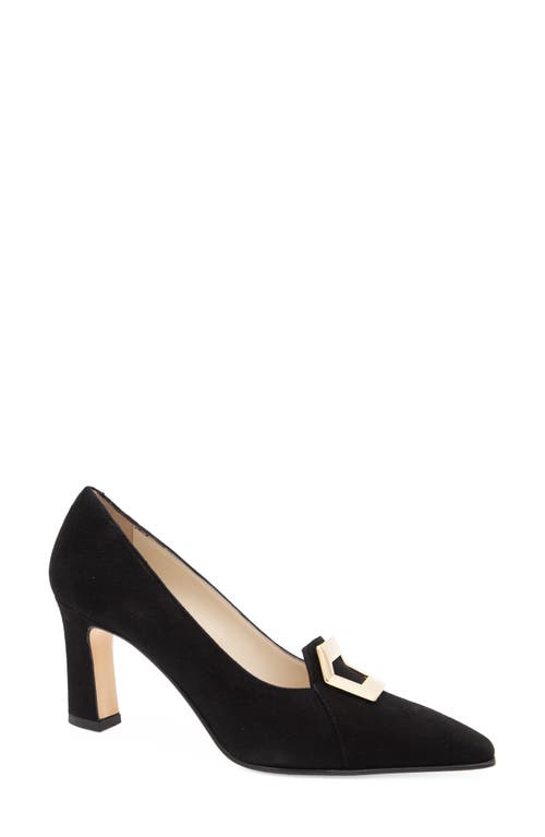 Istrice Pointed Toe Pump in Black Cashmere
