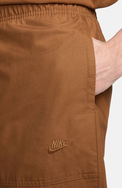 Shop Nike Sportswear Club Barcelona Woven Cotton Pants In British Tan