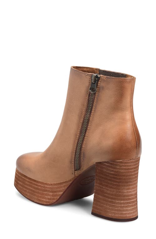 Kork-ease ® Platform Bootie In Brown Fullgrain