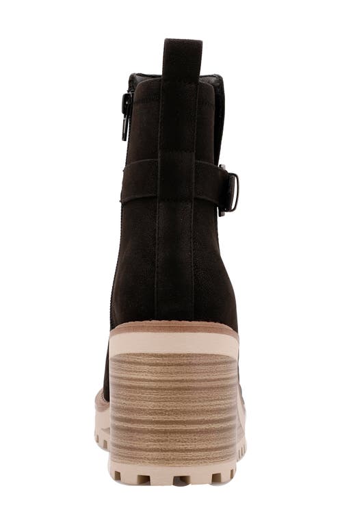 Mia Cleste Wedge Bootie In Black