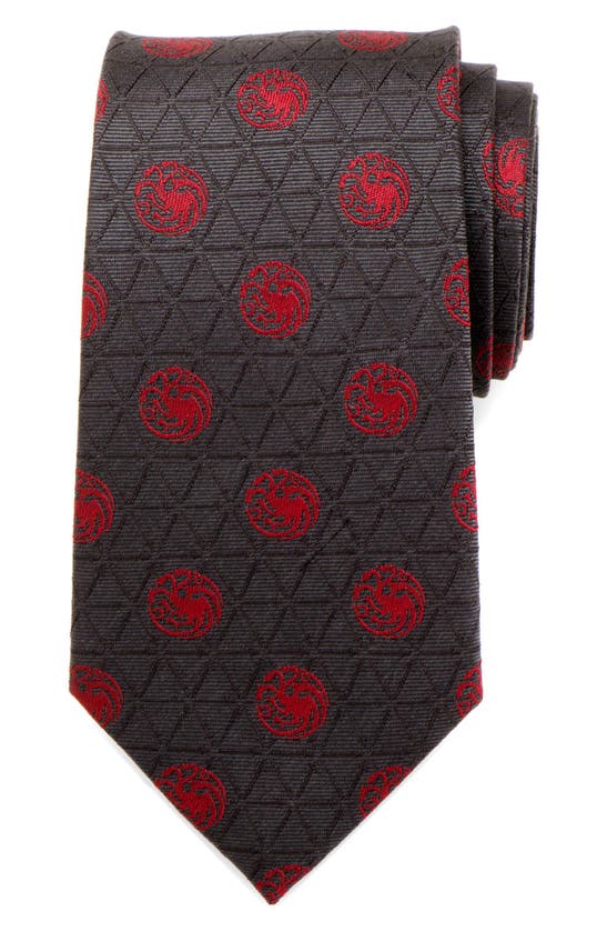 CUFFLINKS, INC GAME OF THRONES TARGARYEN SILK TIE,GT-TSWD-GRY-TR
