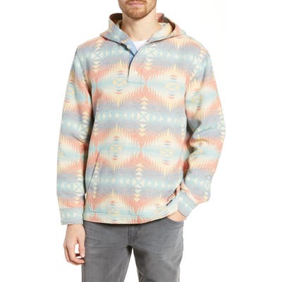 Faherty Blanket Baja Hoodie, Blue