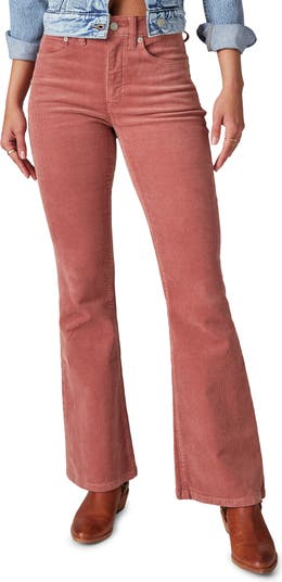 Lucky Brand Stevie High Waist Corduroy Flare Jeans | Nordstrom