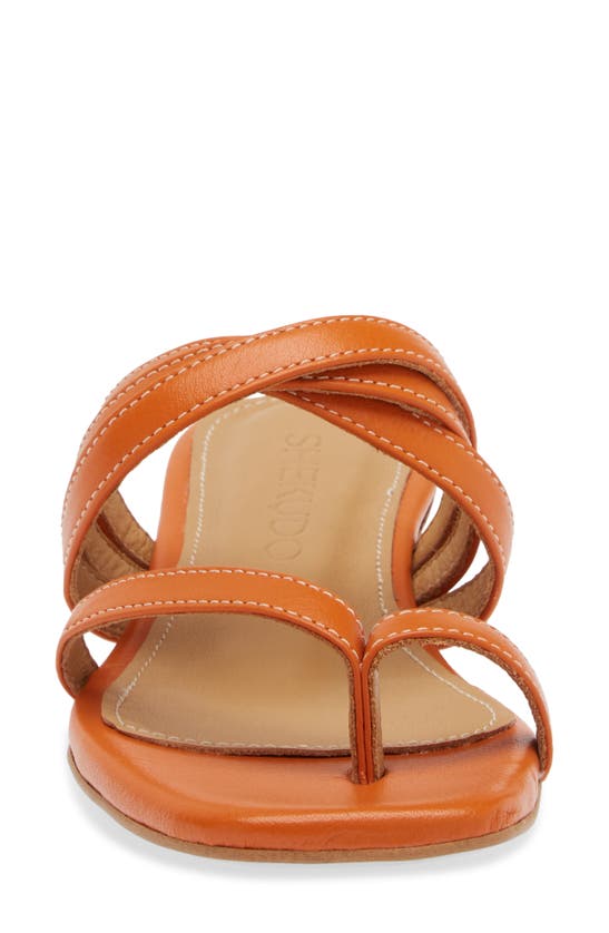 Shop Shekudo Manly Slide Sandal In Orange