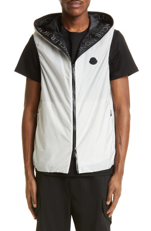 Moncler Pakito Water Repellent Nylon Hooded Vest Ice at Nordstrom,