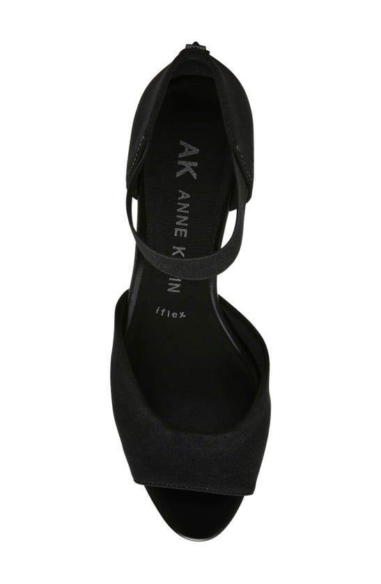 Shop Anne Klein Tatiana Wedge Sandal In Black