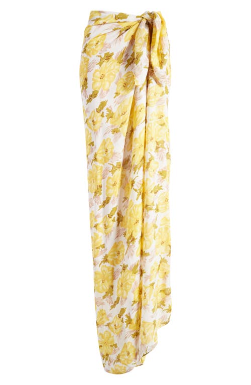 Faithfull The Brand Vicenza Floral Cover-up Pareo In Yellow