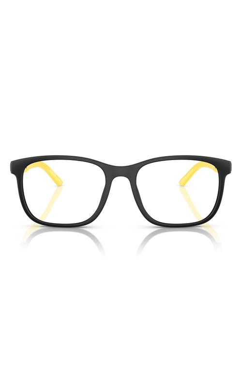 Scuderia Ferrari X 53mm Pillow Optical Glasses In Matte Black