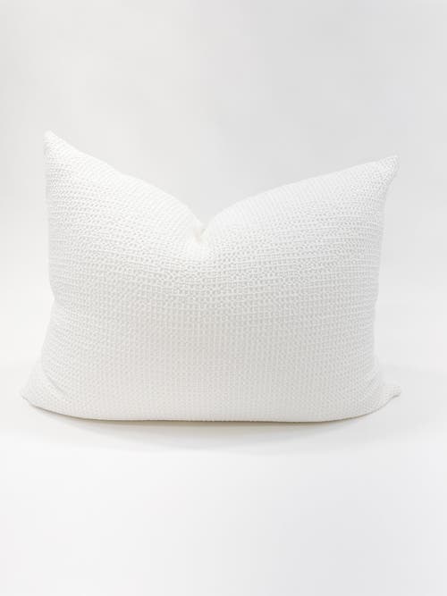 Anaya Dutch Euro Cotton Waffle Bed Pillow With Down Alternative Insert In White
