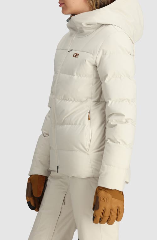 Outdoor Research Snowcrew Down Jacket In Oyster