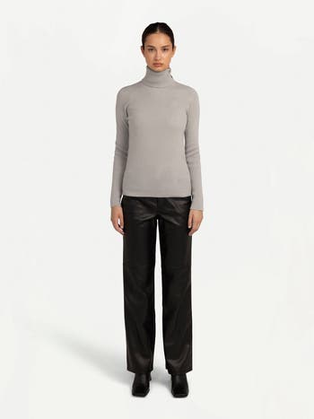 GOBI Mongolian Cashmere Fitted Cashmere Turtleneck Nordstrom