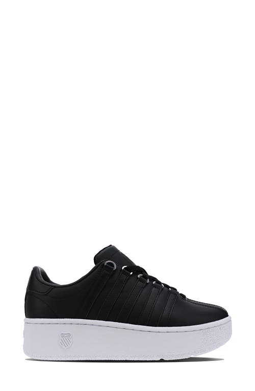 Shop K-swiss Classic Vn Platform Sneaker In Black/whit