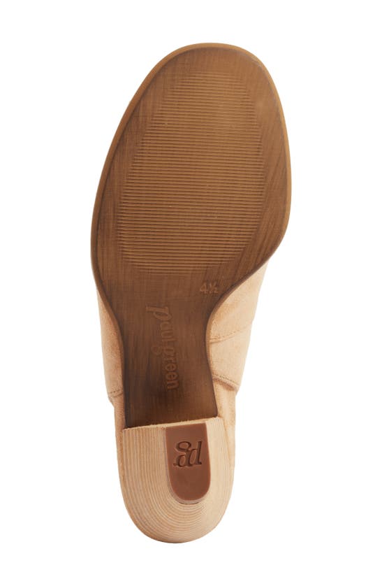 Paul Green Savanah Slingback Peep Toe Sandal In Dakar Suede