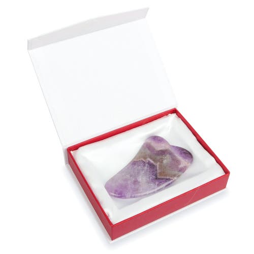 White Lotus Beauty Premium Amethyst Gua Sha In Purple