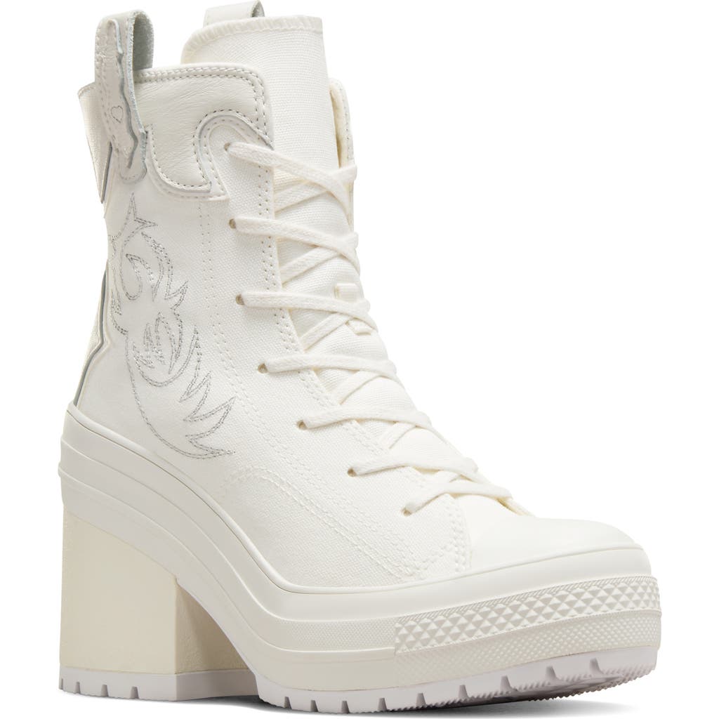 Converse Chuck 70 De Luxe Block Heel Sneaker In White