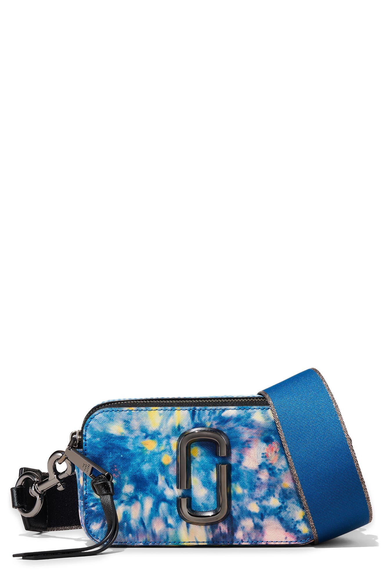 Cross body bags Marc Jacobs - Snapshot blue saffiano leather
