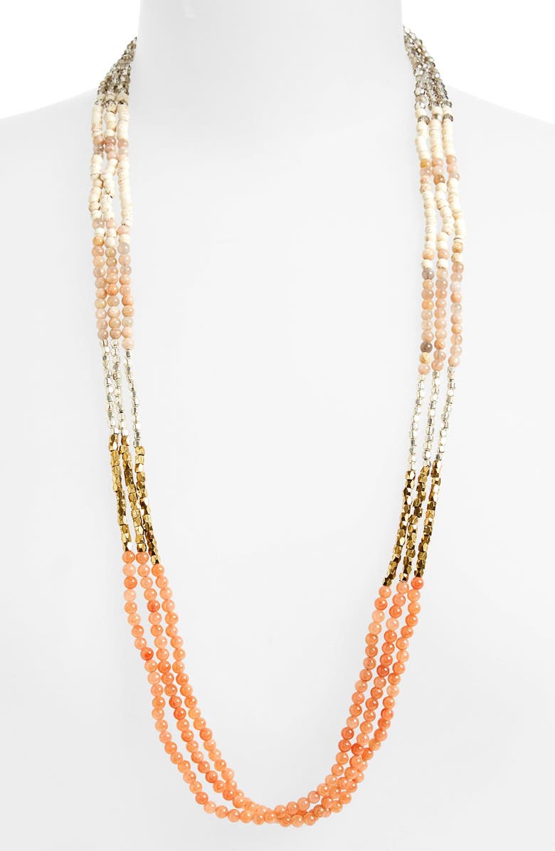Panacea Crystal & Stone Multistrand Necklace | Nordstrom