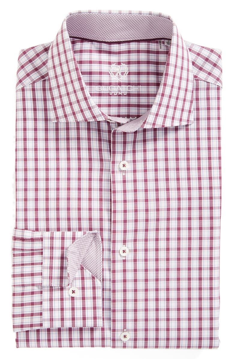 Bugatchi Trim Fit Check Dress Shirt | Nordstrom