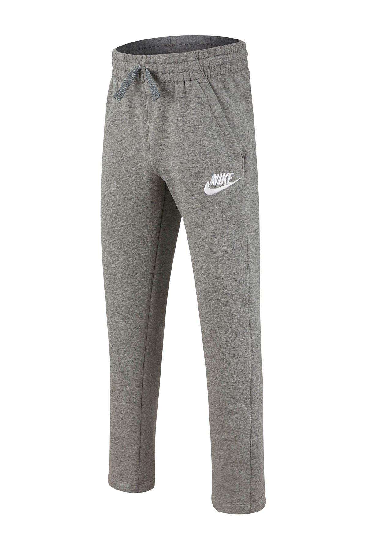 nike club open hem fleece pants