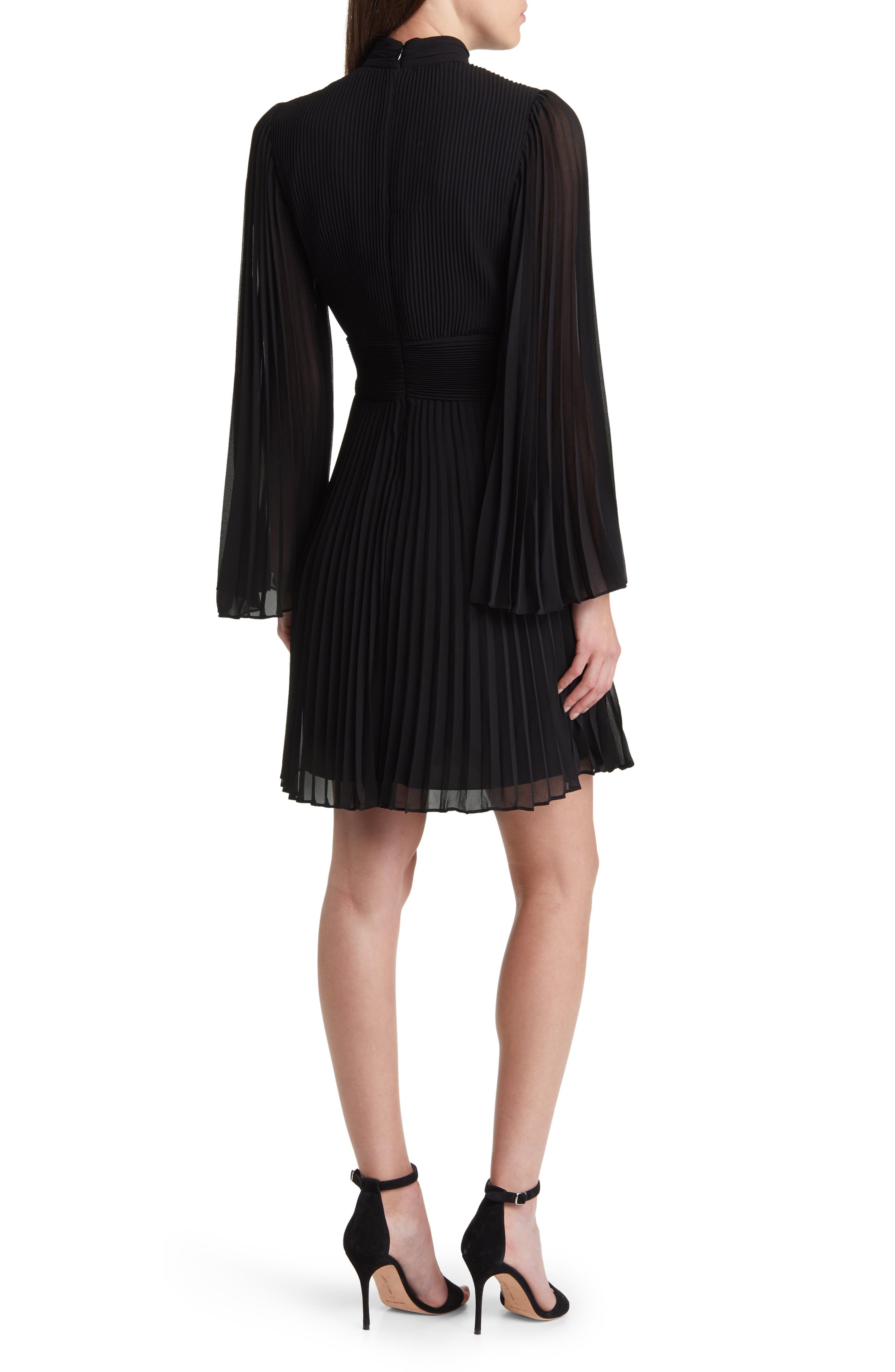 milly rosemary pleated mini dress Milly Rosemary Pleated Mini Dress In Black - 55% Off