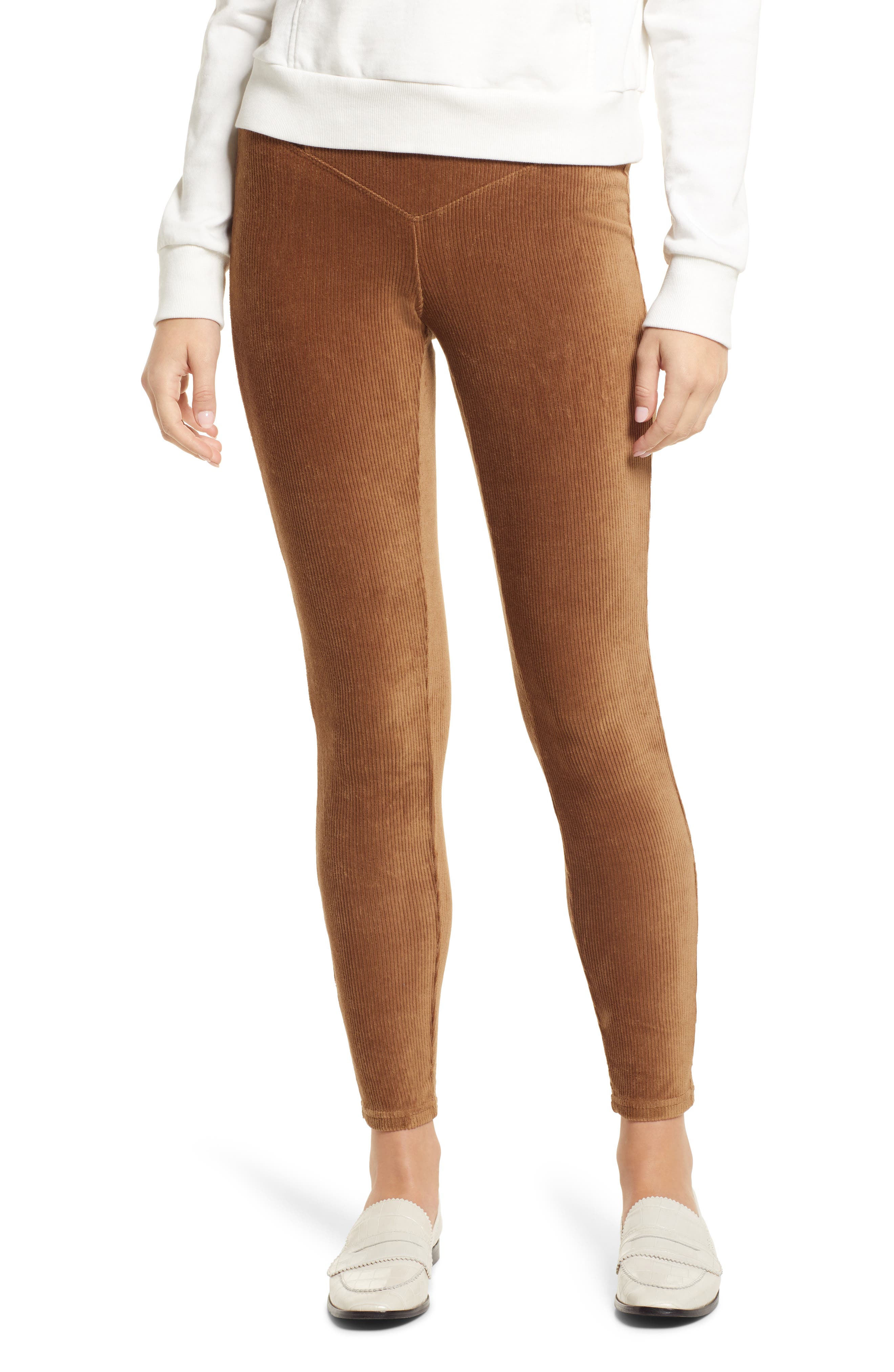 Hue Pinwale Corduroy High Rise Leggings 