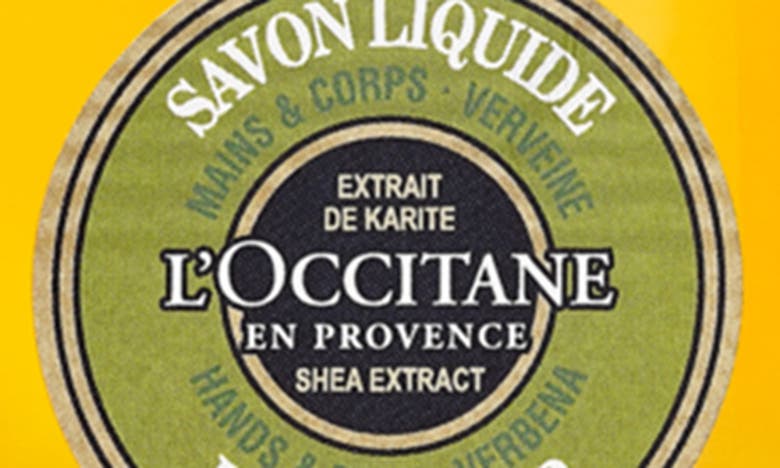 L'occitane Shea Hands & Body Verbena Liquid Soap In Shea