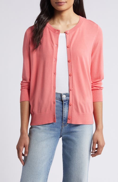 caslon(r) Crewneck Cardigan at Nordstrom,