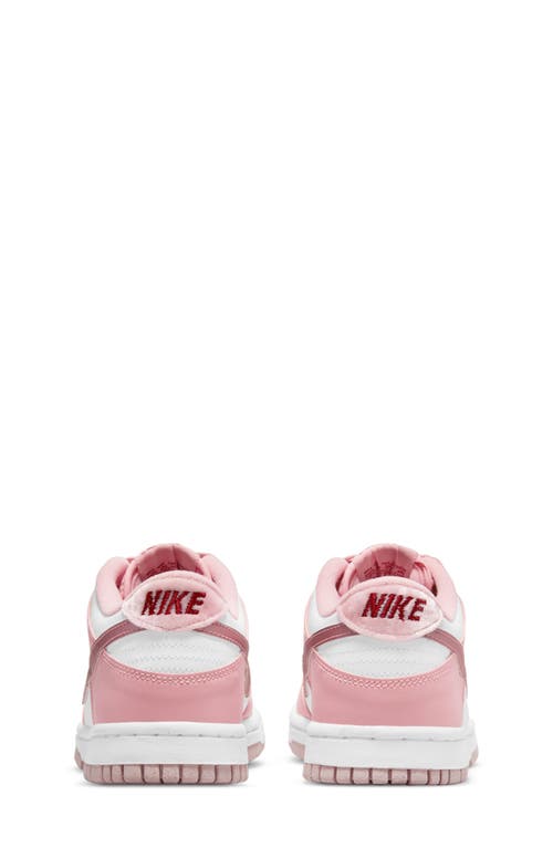 Shop Nike Dunk Low Basketball Sneaker In Pink Glaze/white/pomegranate