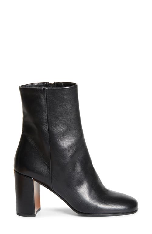 Prada 85 Leather Mid-calf Boots In Nero