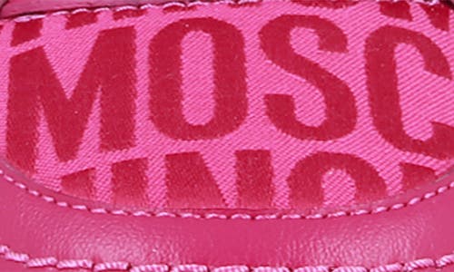 Moschino Monochrome Low Top Sneaker In Fuchsia