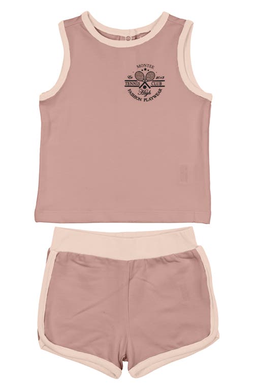 Manière Tennis Club Tank & Shorts Set Mauve at Nordstrom,