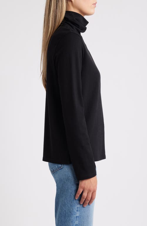 Shop Caslonr Caslon(r) Long Sleeve Turtleneck Top In Black