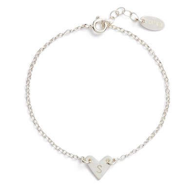 Nashelle Initial Heart Bracelet